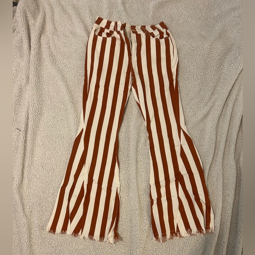 Women’s western striped bootcut jeans size 8